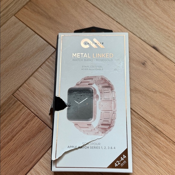 Case-Mate Rose Gold Metal Link Watch Band - Picture 1 of 4